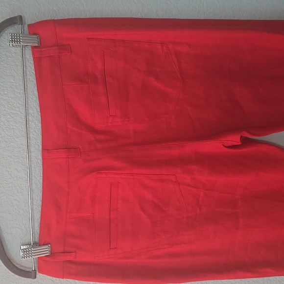 CABI Style 5503 Valentine Trousers Linen Flare Pants in Perfect Red Sz 10 - Picture 8 of 14